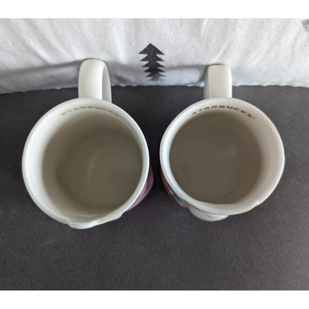 Starbucks EXCLUSIVE Taiwan Beigang God series Mugs Set Of 2 BRAND NEW 12oz - Picture 6 of 9